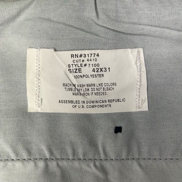 Mens Navy Blue Flat Front Dress Pants Size 42 X 31 Formal Business Career - Picture 5 of 7